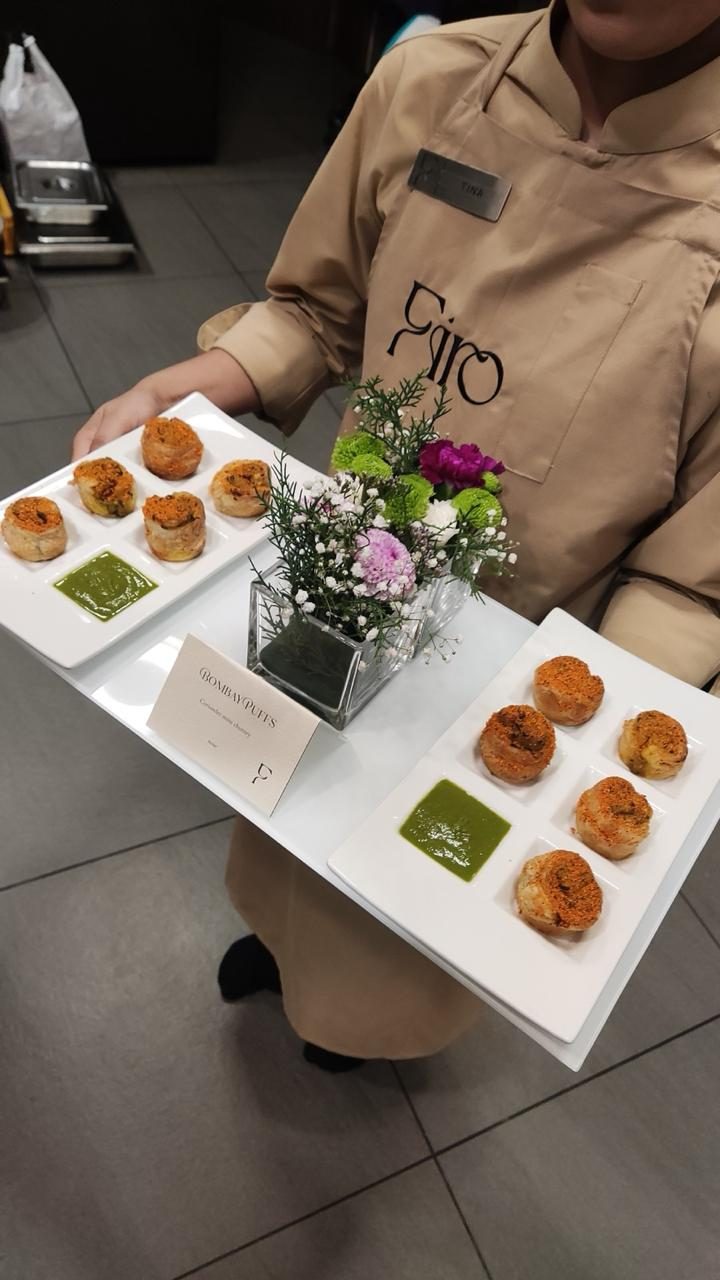 Firo team serving canapés